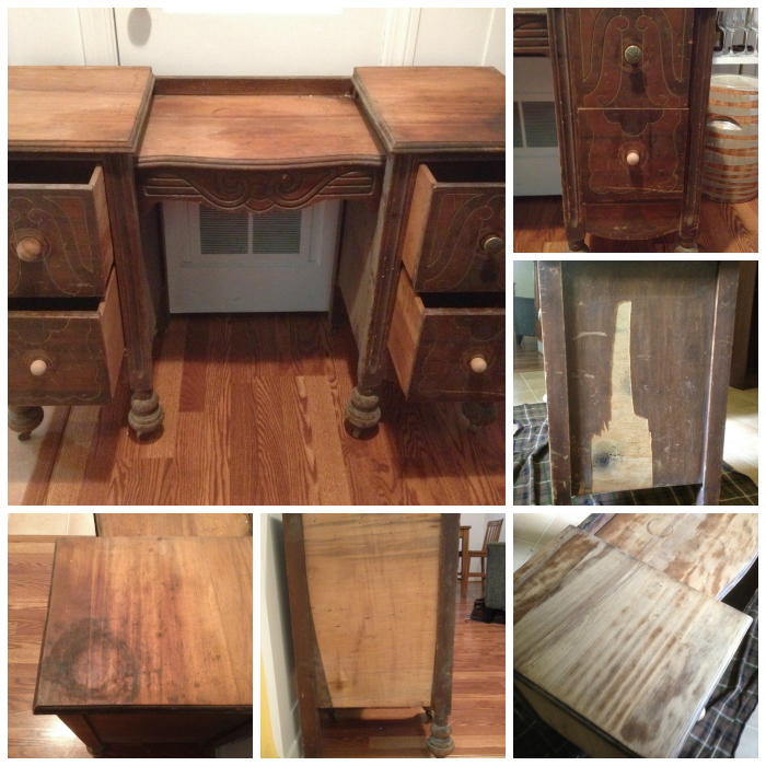 antique vanity makeover update, chalk paint, painted furniture