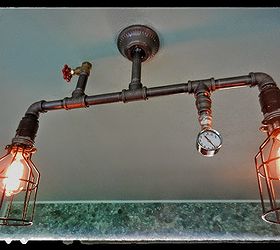 steampunk lighting in my home will be adding more as installed, lighting, living room ideas, repurposing upcycling