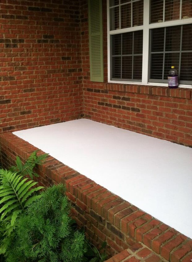 Front Porch Faux Tile Hometalk Front Porch Faux Tile Diy Flooring Porches