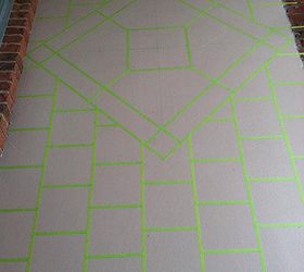 front porch faux tile