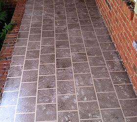 front porch faux tile