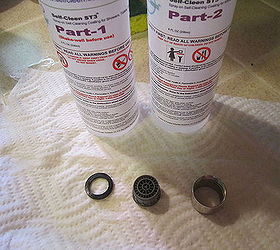 kitchen faucet aerator removing crusted on calcium preventing same, home maintenance repairs, plumbing