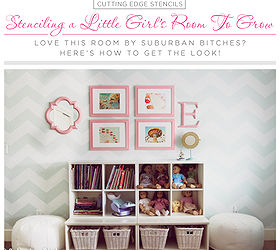 Stenciling A Little Girl S Room To Grow Hometalk