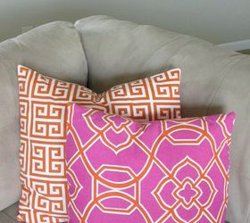 diy envelope throw pillow covers, crafts, home decor, living room ideas, reupholster