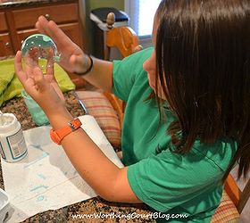 how to make glass fishing floats with clear glass christmas ornaments, crafts