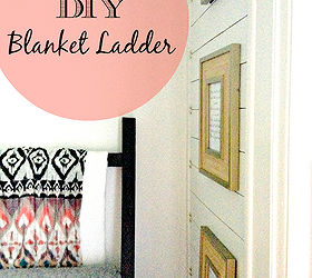 super easy diy blanket ladder, foyer, home decor, repurposing upcycling