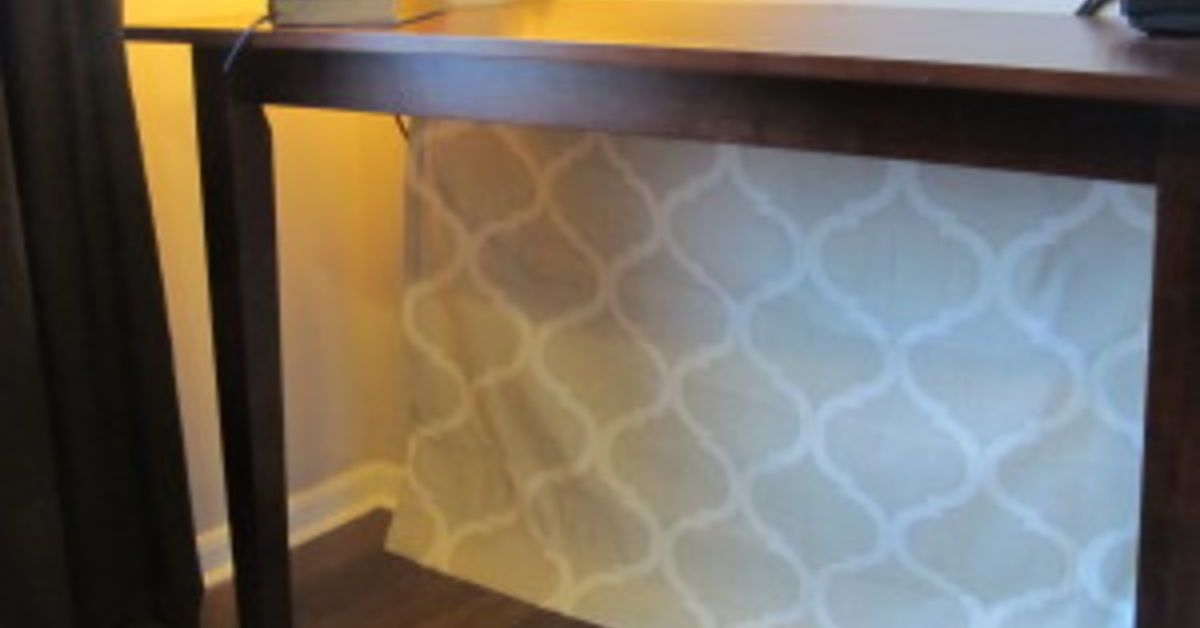 Hiding Cords Behind Wall Desk Hometalk