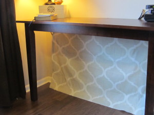 hiding cords behind wall desk, cleaning tips, wall decor