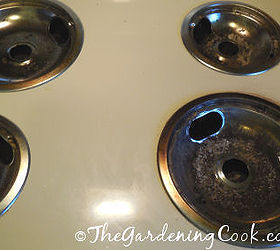 find out how i easily got these burner drip trays super clean, cleaning tips