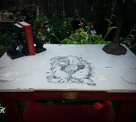 From Old Burnt Farm Table To Colorful Workspace With SK