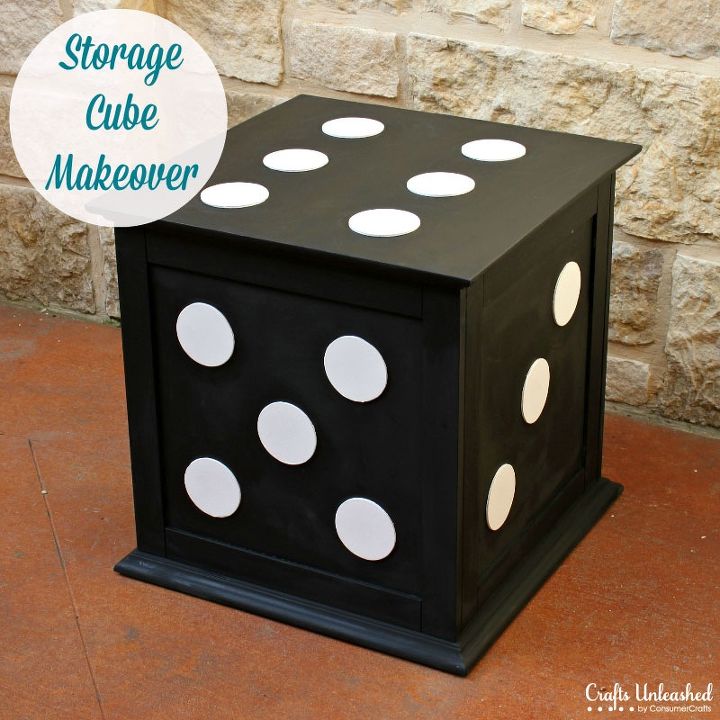 mesa lateral de cubo de armazenamento inspirada no designer