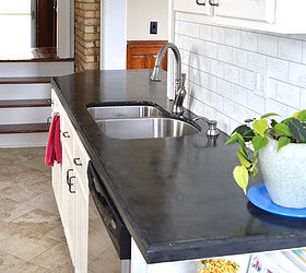 easy diy concrete counters, concrete masonry, concrete countertops, countertops, diy, how to, kitchen design