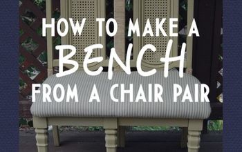 Cómo hacer un banco de un par de sillas