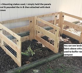 Creating a Compost Bin From Cedar Fence Pickets