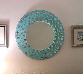 pinterest inspired mirror redesign, bedroom ideas, crafts, home decor, repurposing upcycling, wall decor