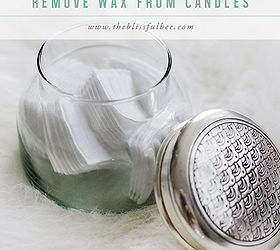 how to remove wax from candles, cleaning tips