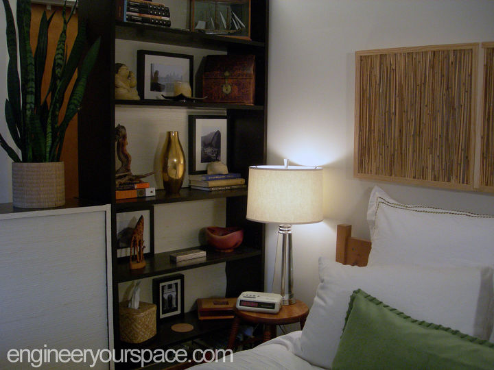 entryway studio bookcase define space, bedroom ideas, foyer, shelving ideas, storage ideas
