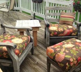 almost no sew box cushions easy peasy, outdoor furniture, outdoor living, reupholster