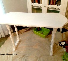 french topography table, chalk paint, painted furniture, repurposing upcycling