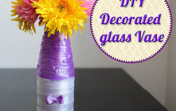 DIY Decorated Glass Vase