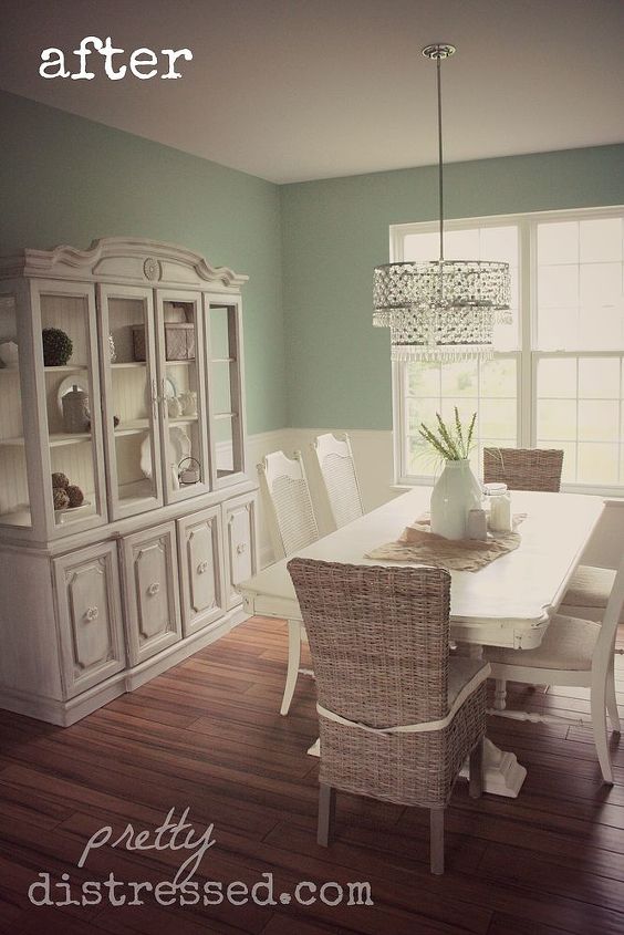 dining room makeover brightening, chalk paint, dining room ideas, home decor, paint colors, painted furniture