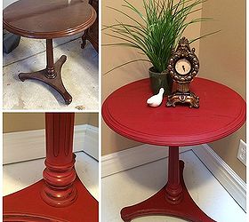 little red table, chalk paint, painted furniture