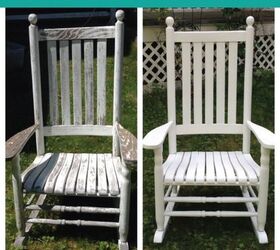 diy rocking chair makeover, painted furniture