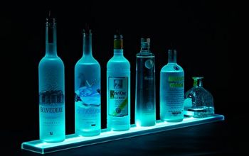 5' LED Bottle Shelf Holds up to 15 Bottles - by Armana Productions