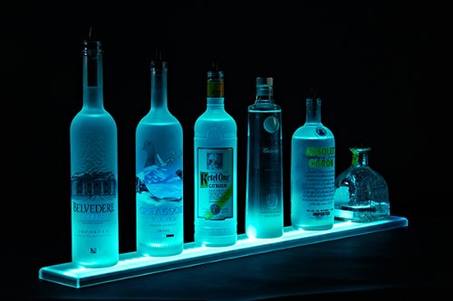 5 led bottle shelf holds up to 15 bottles 100 acrylic by armana, LED Bottle Shelf