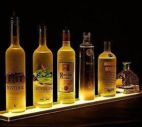 5 led bottle shelf holds up to 15 bottles 100 acrylic by armana, Liquor Bottle shelf