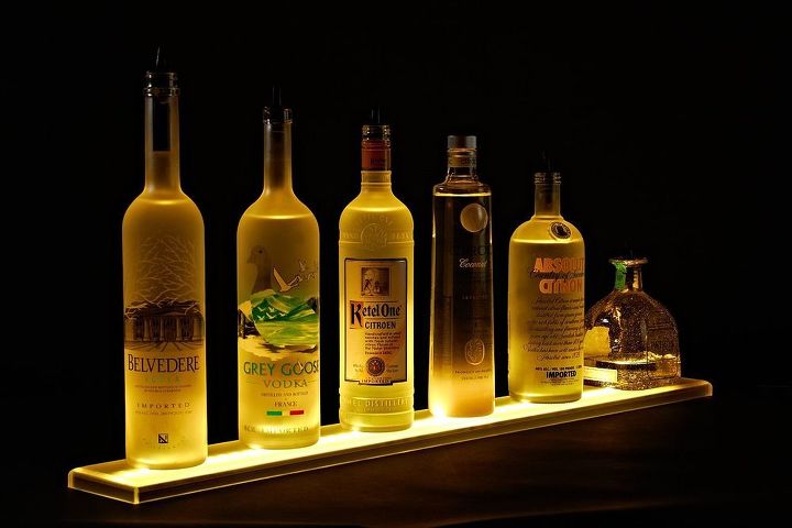 5 led bottle shelf holds up to 15 bottles 100 acrylic by armana, Liquor Bottle shelf