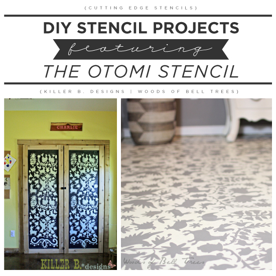 stencil otomi print diy project, closet, painting
