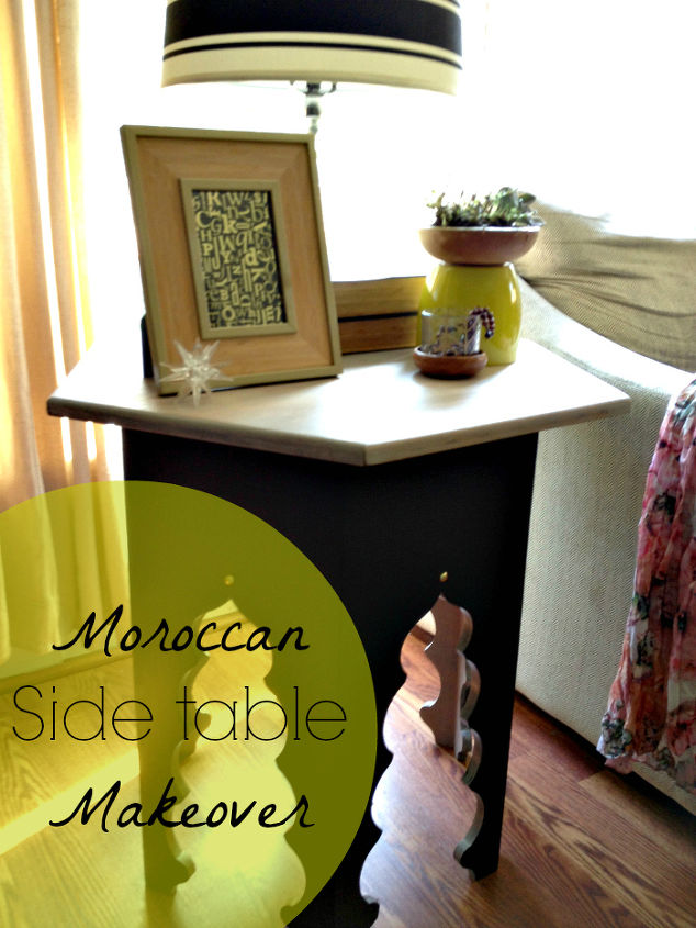 table makeover moroccan refinish, diy, home decor, painted furniture