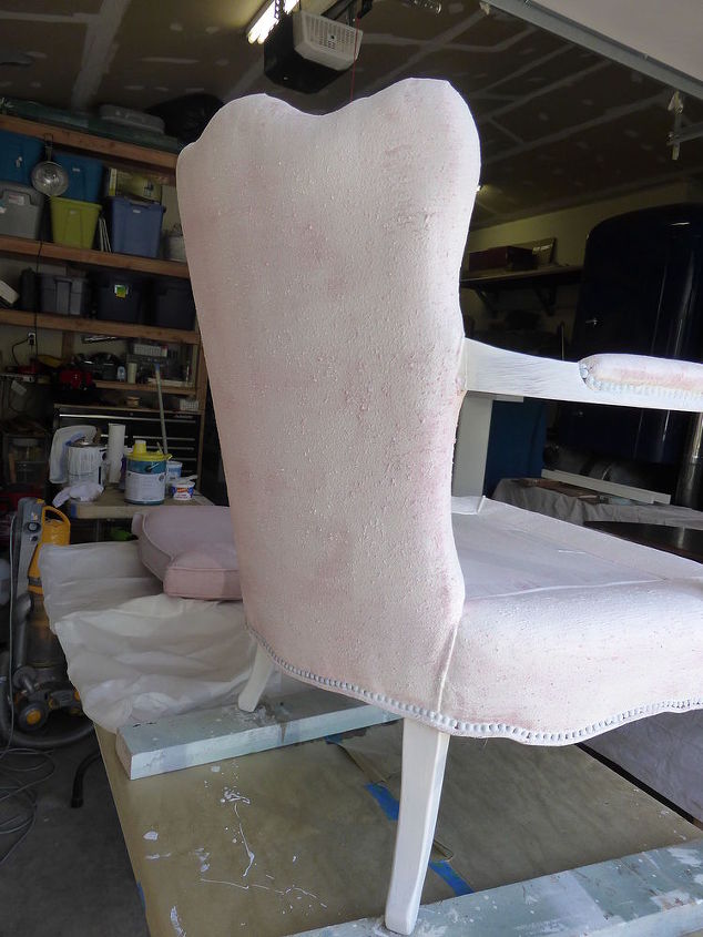 cadeira elegante de tecido pintado de cinza