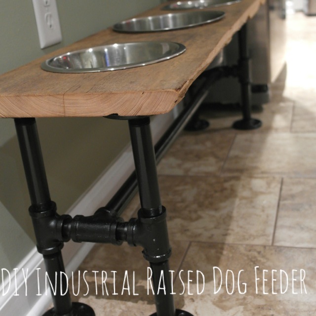raised industrial dog feeder tutorial, diy, how to, pets animals, repurposing upcycling, woodworking projects