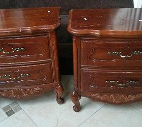 nightstand painted art restore antique, painted furniture