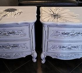 nightstand painted art restore antique, painted furniture