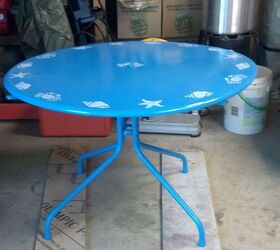 giving a new life to an old table, painted furniture