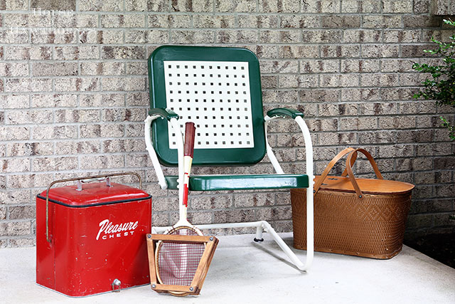 pintar una silla de motel vintage