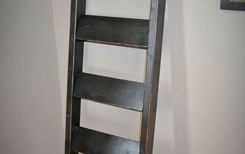 Distressed Wooden Blanket Ladder - Rustic Country Decor - Quilt Ladder