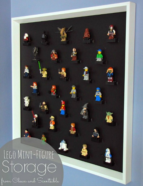 suporte de exibio para minifiguras de lego diy