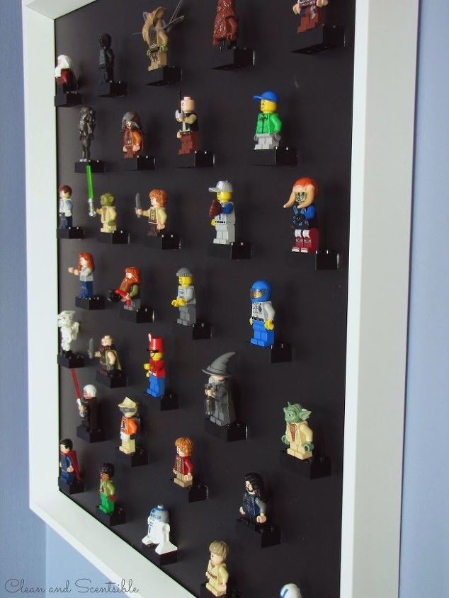 expositor de minifiguras de lego diy
