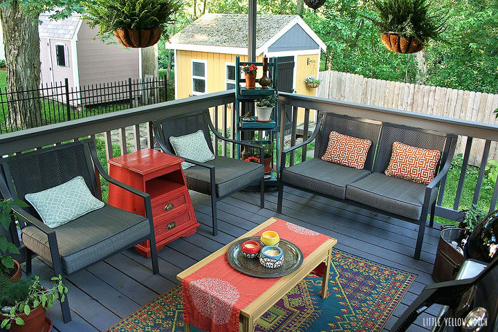 deck back patio before after decor, decks, outdoor furniture, outdoor living, patio