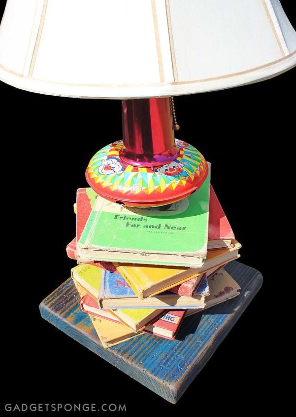 lamp book repurposed childrens, lighting, repurposing upcycling