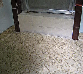 q looking for ideas for bathroom floor tile in small 50 s tract home, bathroom ideas, flooring, small bathroom ideas, tile flooring, tiling, brown and tan tile in shower