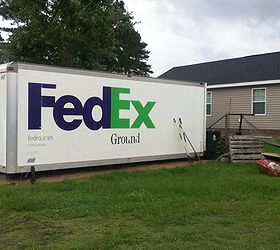 how can i make a fedex container look like a barn