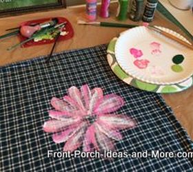 pillow toppers painted diy summer, crafts, home decor, outdoor furniture, outdoor living