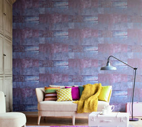 wallpaper transformations stylish trendy, home decor, wall decor, Henge Mahogany Blue Faux Finish Wallpaper