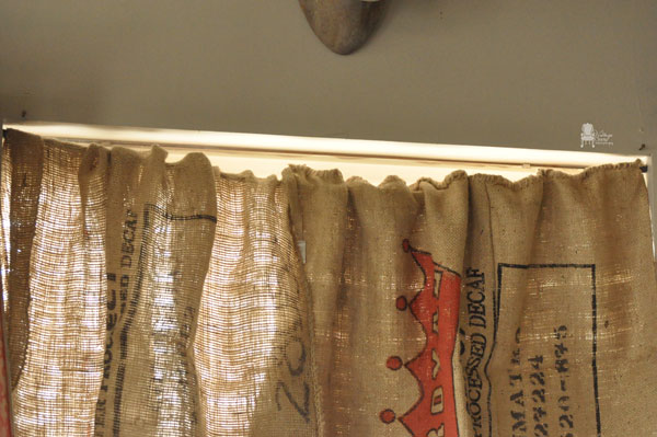 burlap coffee sack curtains