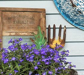 planter wash tub repurpose, container gardening, gardening, outdoor living, repurposing upcycling
